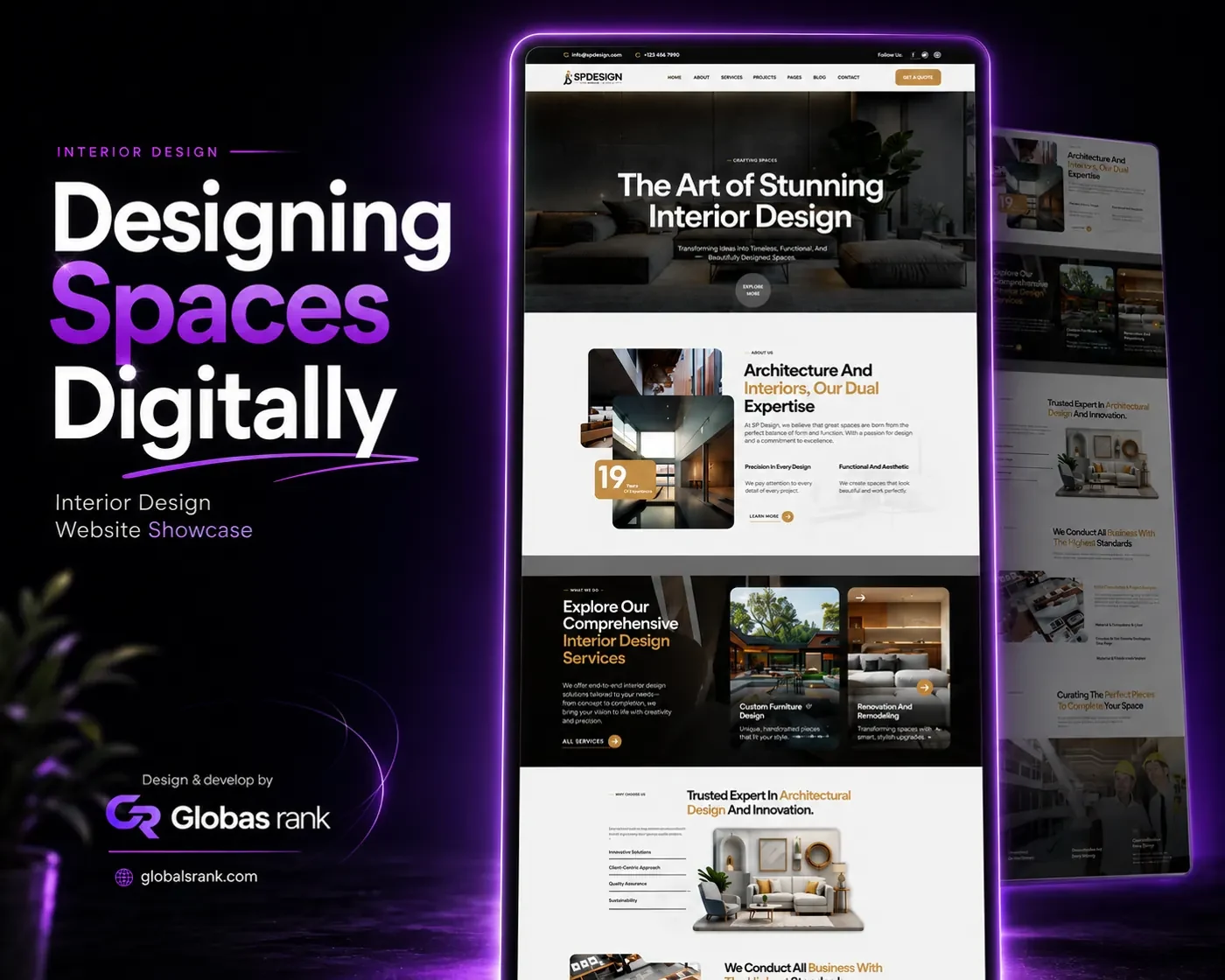 Interior Design Website website design showcase